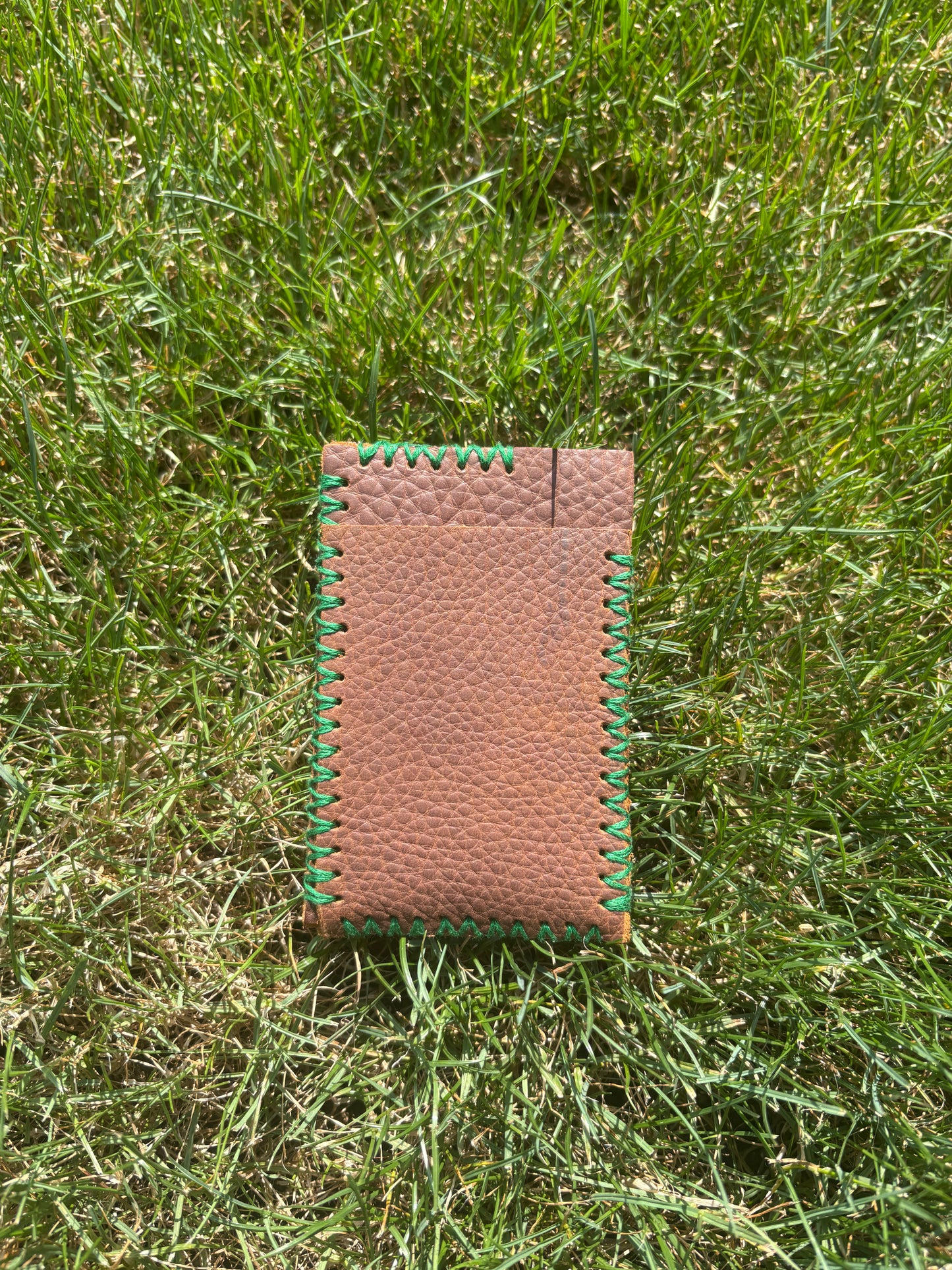 Forest Green - Brown minimalist wallet