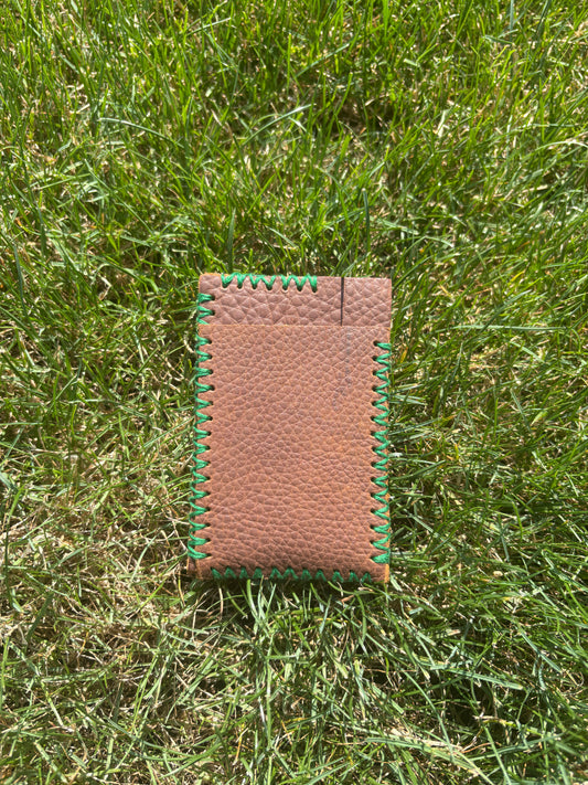 Forest Green - Brown minimalist wallet