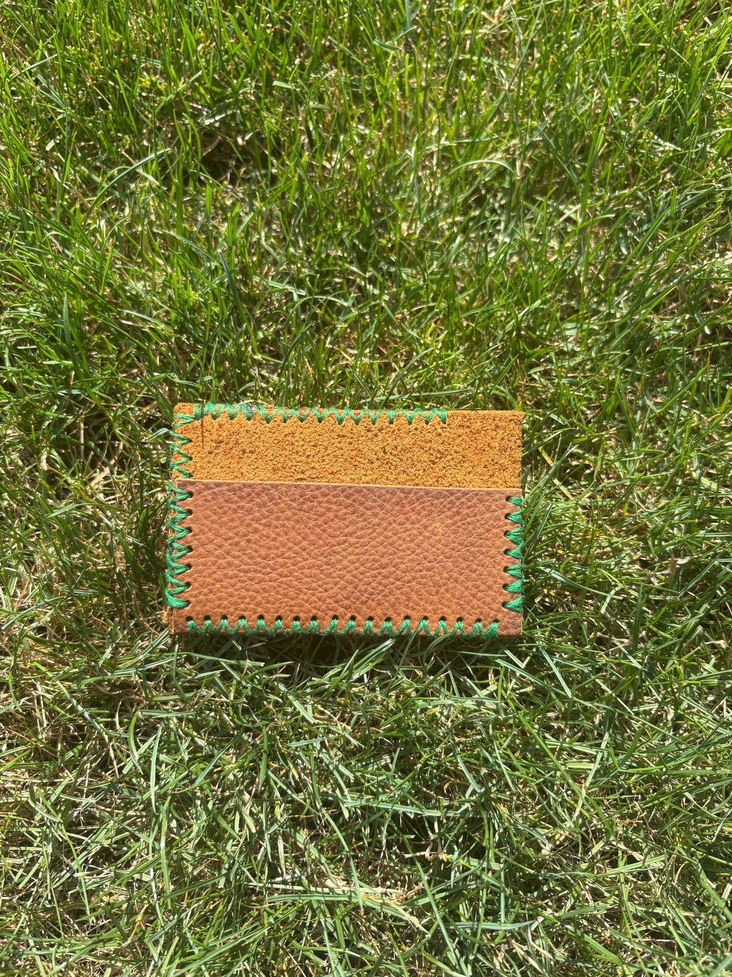 Forest Green - Brown minimalist wallet
