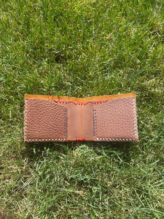 Red, White and Blue Leather Wallet