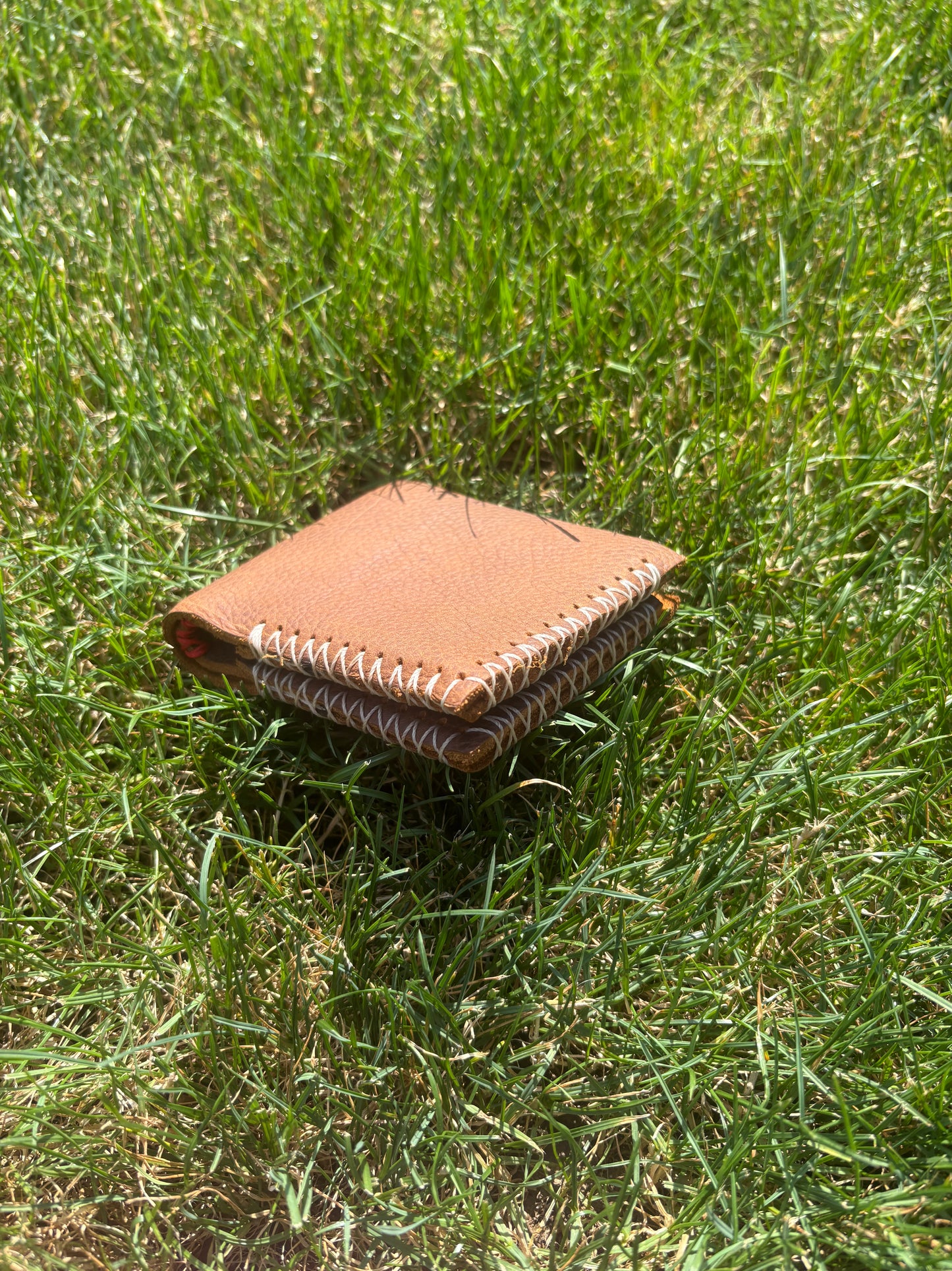 Red, White and Blue Leather Wallet
