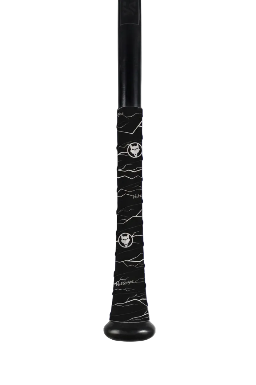 Pulse Black with White Bat Grip Tape