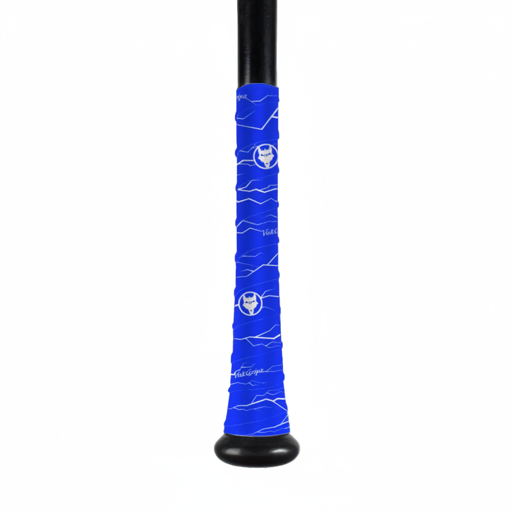 Pulse Blue Bat Grip Tape with White