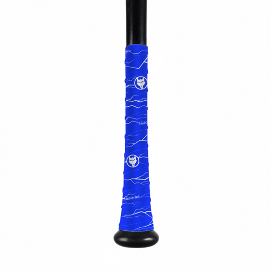 Pulse Blue Bat Grip Tape with White